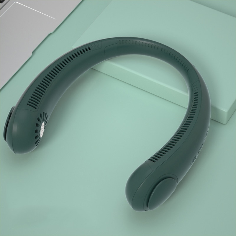 New Xiaomi Mini Neck Fan Portable Wireless Bladeless Fan USB Rechargeable Leafless Fans Air Cooler Cooling Wearable Neckband Fan - Image 2