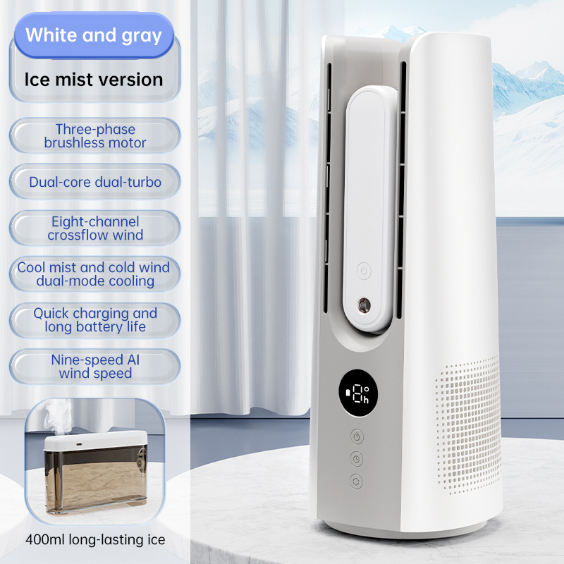 2025 NEW Portable Tower Fan – 6 Speeds, Mist Bladeless, for Bedroom/Living Room/Office - Image 4