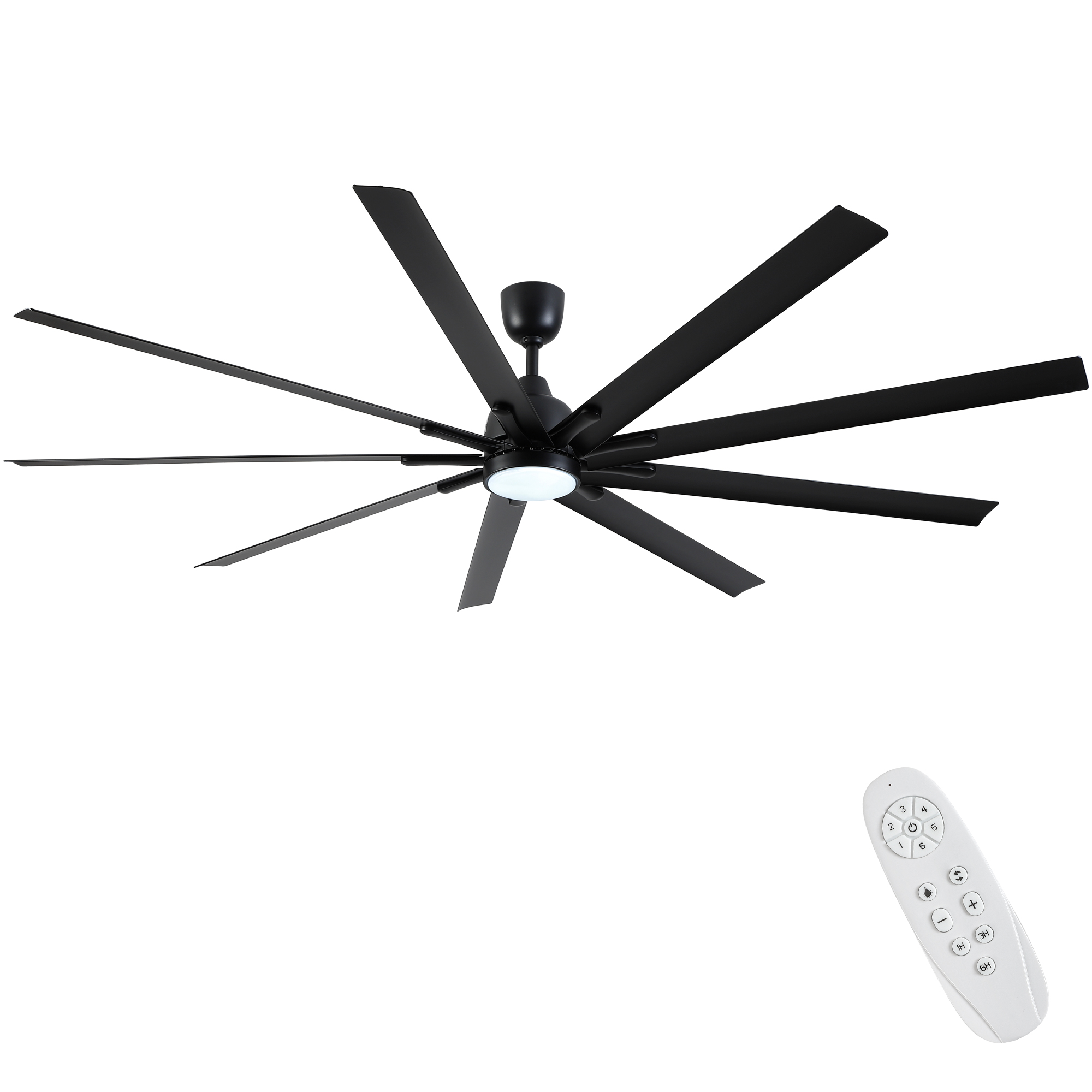 84 In Super Large Black Ceiling Fan with Remote Control - Image 16
