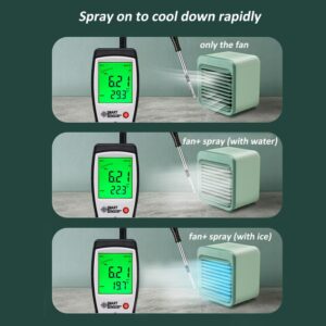 Mini Portable Air Conditioner Humidifier with Water Tank Air Cooler USB 3 Speeds Cooling Fan Air Conditioning for Home Office 5V