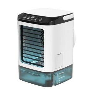 3-speed Portable Mini Air Cooler (900ML Tank) – Fan & Humidifier. For bedroom/office.