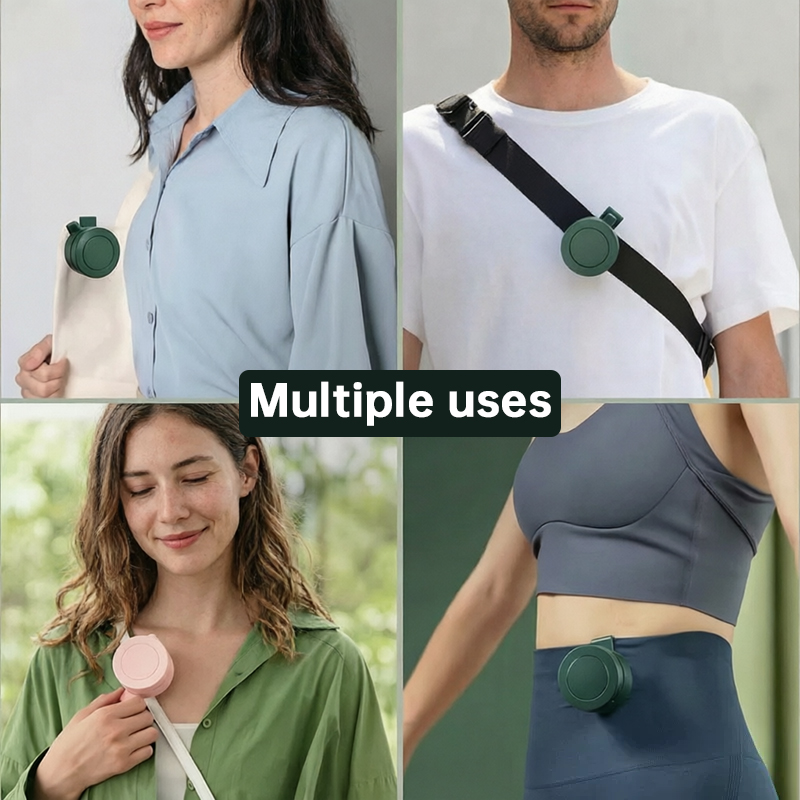 Outdoor Clip-On Fan for Camping & Fishing – Portable Bladeless Neck Fan, USB Rechargeable Belt Fan for Hiking & Travel - Image 7