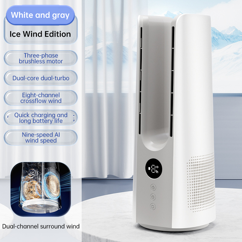 2025 NEW Portable Tower Fan – 6 Speeds, Mist Bladeless, for Bedroom/Living Room/Office - Image 5