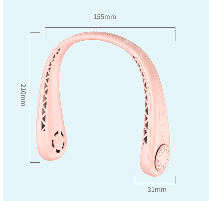 Oudoor Hot Sale Usb Charging Hanging Neck Small Fan Retro Mini Handheld Silent Lazy Sports Portable Electric Fan - Image 7