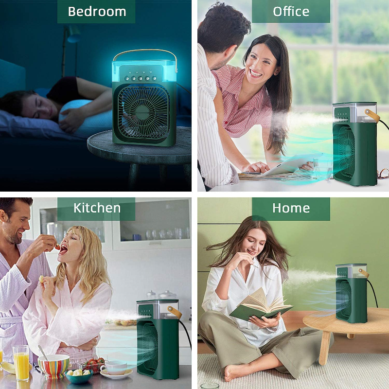 Desktop Electric Fan Air Cooler Water Cooling Spray Fan Portable Air Conditioner USB Humidification Fan Mini Air Humidifier - Image 6