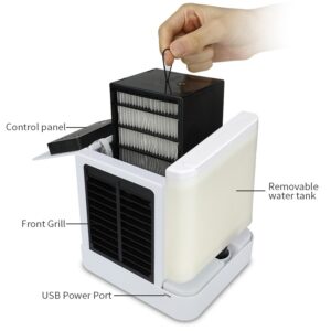 Portable Mini Air Conditioner Fan Personal Space Cooler The Quick Easy Way to Cool