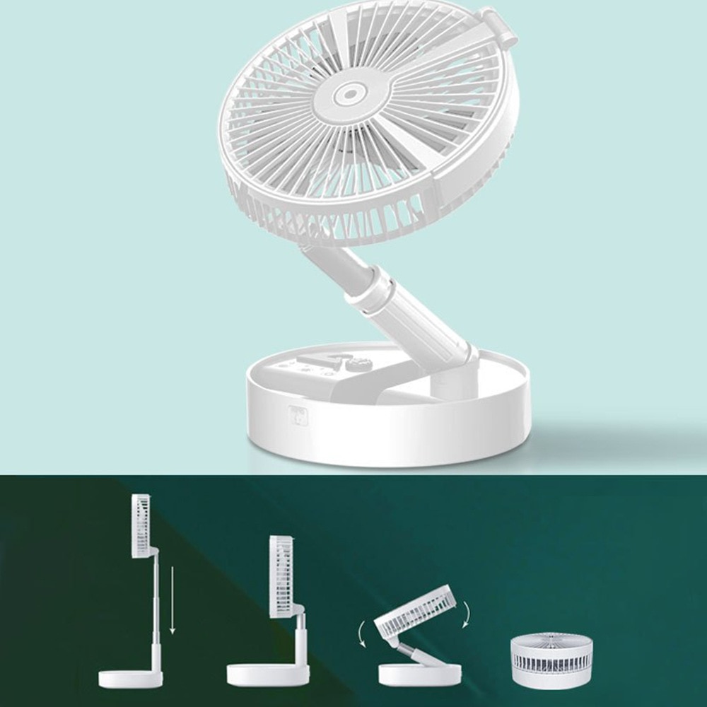 USB portable fan 7200mahbattery air conditioners portables air conditioner neck fans camping hand ceiling fan home rechargeable - Image 3