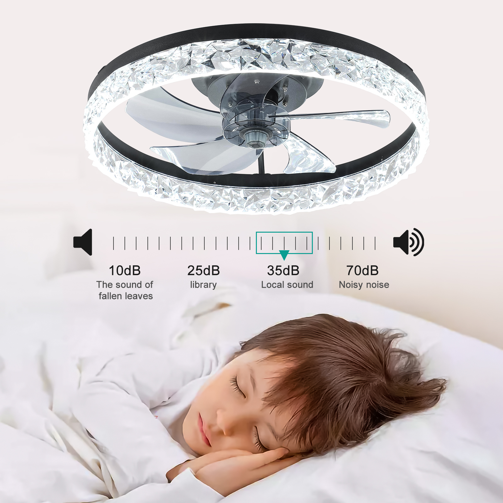 Ceiling Fan with Lights Dimmable LED - Image 4