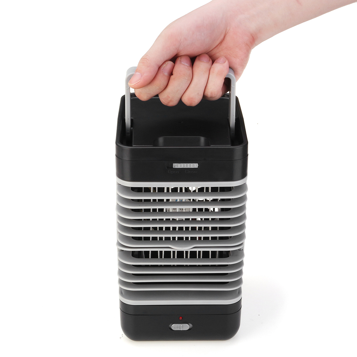 Mini Portable Air Conditioner Humidifier Purifier Desktop Cooling Fan Air Cooler Black Fan for Camping Outdoor Activities - Image 4
