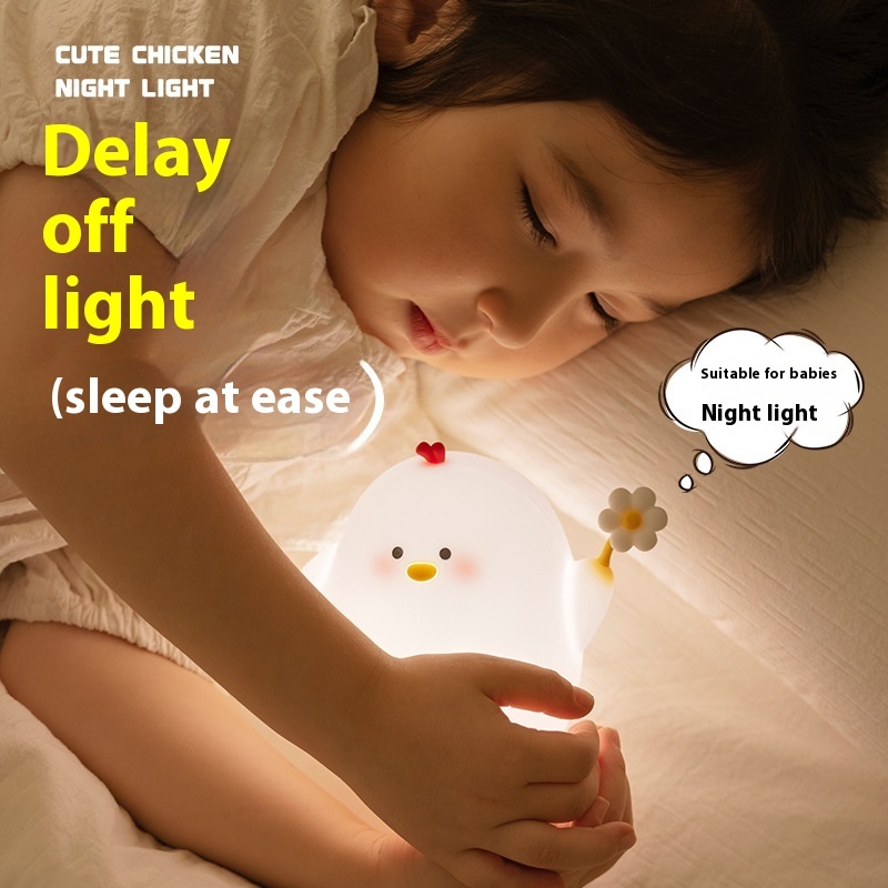 Cute Chicken Night Light Silicone Atmosphere Small Night Lamp - Image 3