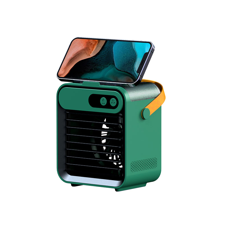 Mini Refrigeration Air Conditioner Home Outdoor Small Air Cooler Portable Mobile Phone Holder Spray Usb Electric Fan - Image 7