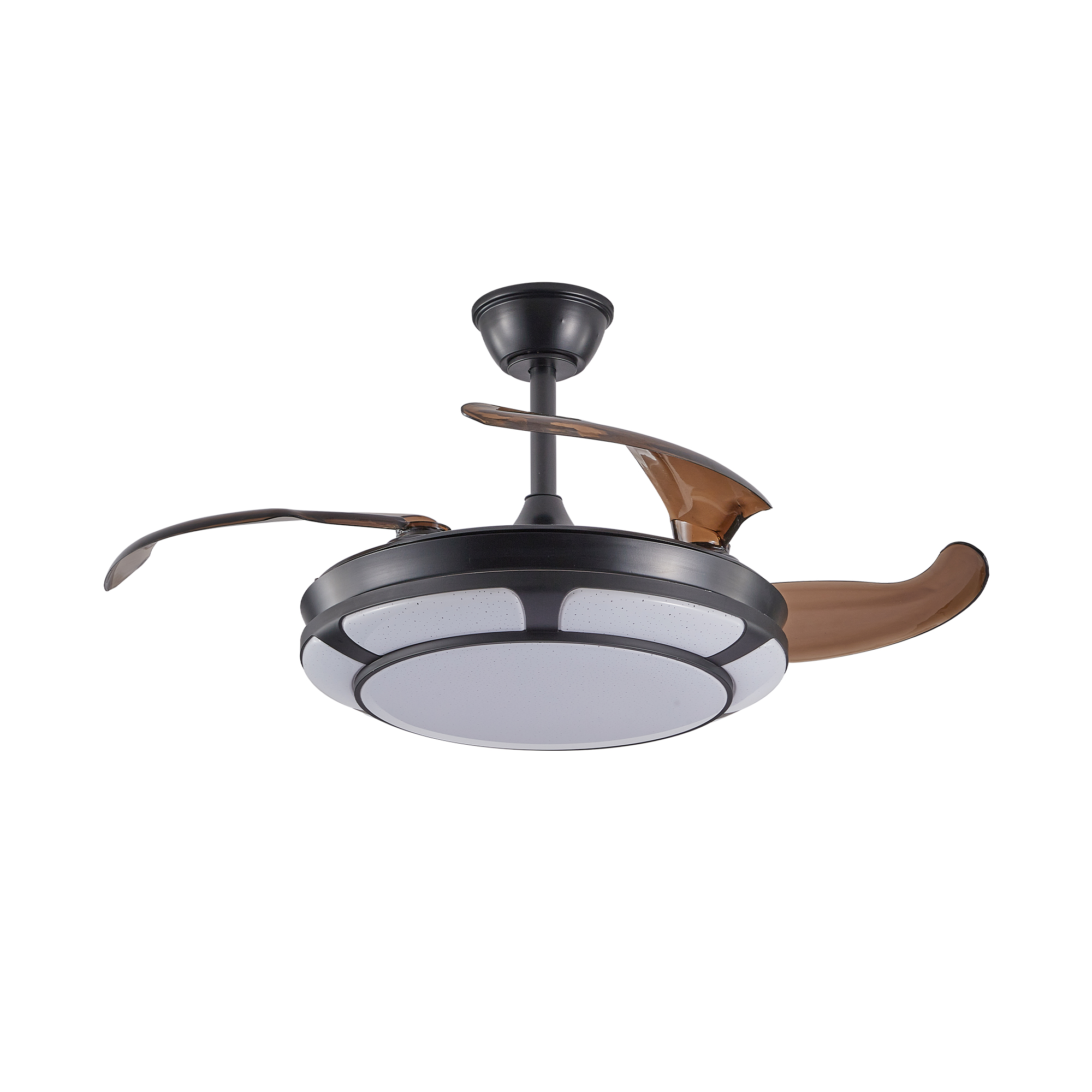 Modern Minimalist Invisible Ceiling Fan Light - Retractable Fan With LED Fixtures - For Living Room, Bedroom and Dining room - Image 10