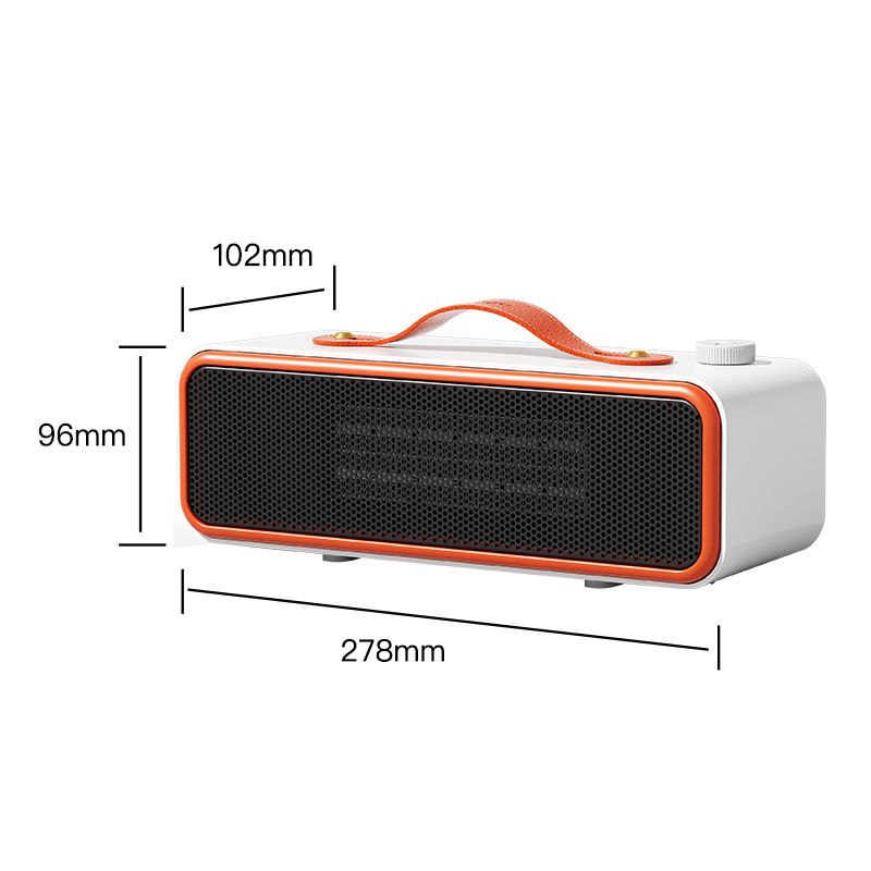 Desktop Heater Compact Quiet Electric Warm Air Fan for Home and Office Use Low Power Consumption Energy Efficient Small Size Silent Operation - Image 2
