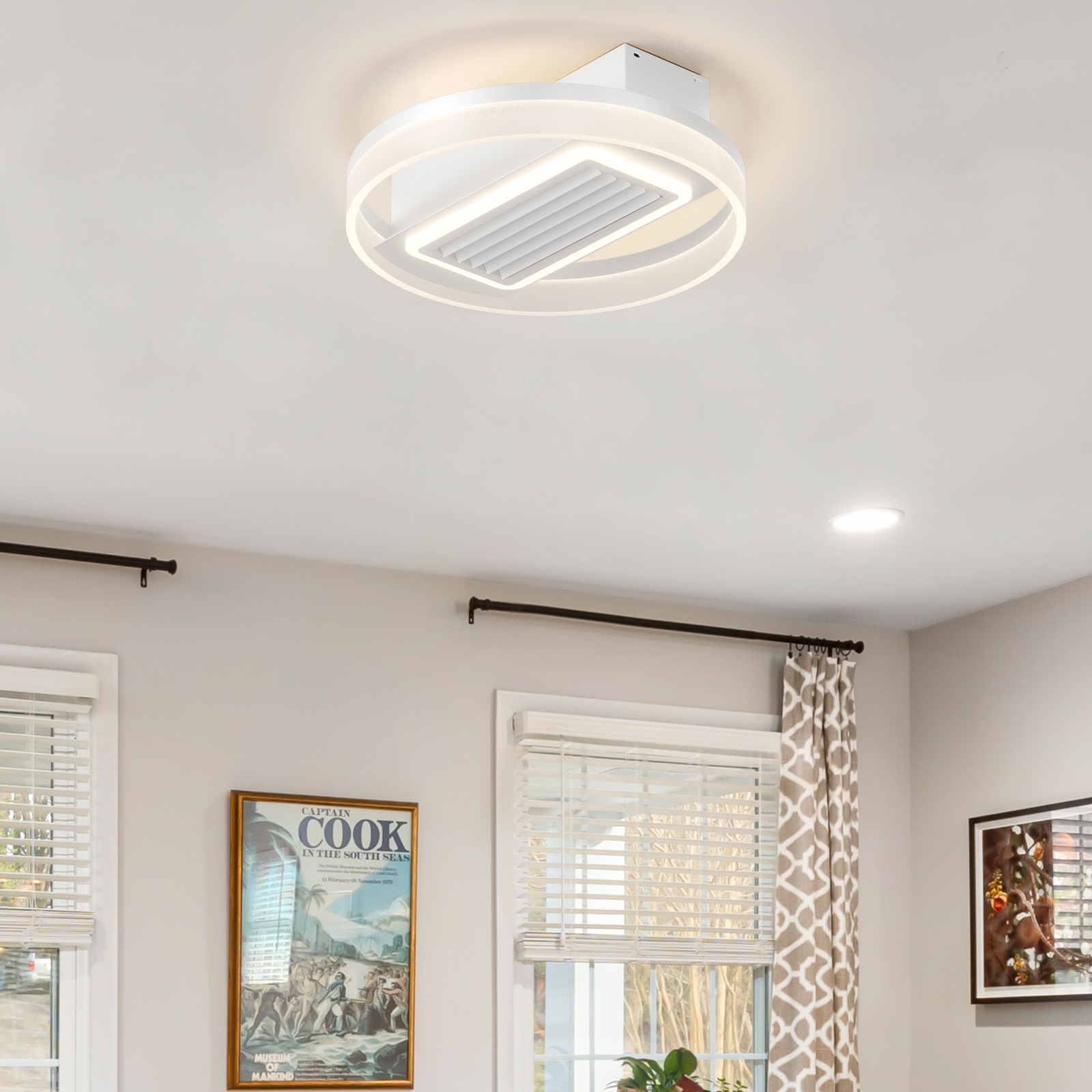 Bladeless Fan Lamp With Lights Dimmable LED - Image 3