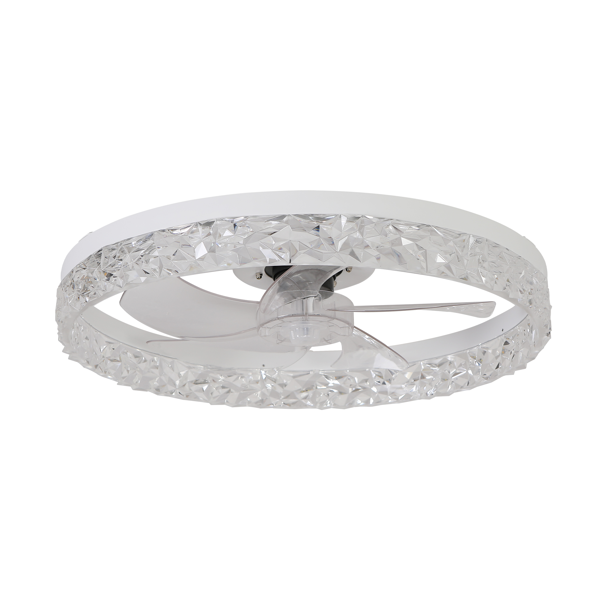 Modern acrylic ceiling fan light with remote control, dimmable LED pendant light, 6-speed adjustable, silent motor - Image 7