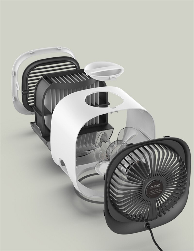 Mini Portable Air Conditioner Home Air Conditioning Humidifier Purifier USB Desktop Air Cooler Fan for Office Room - Image 5