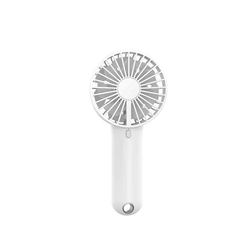 Simple Solid Color New Mini Creative Double Leaf Small Fan Portable USB Charging Fan - Image 4