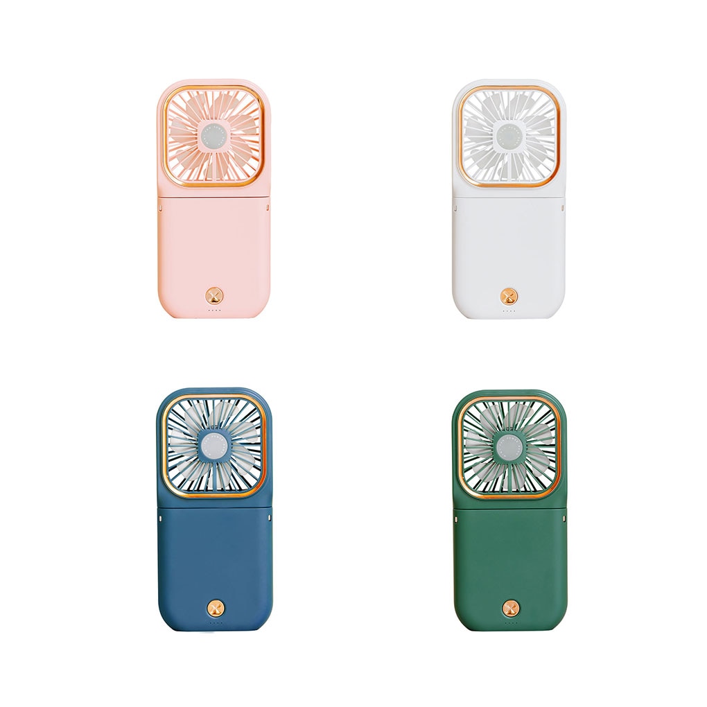 Mini Cooling Fan Foldable Neck Hanging Fan USB Adjustable Rechargeable Air Cooler Phone Holder 3 Gears Summer Cooling Fan - Image 6