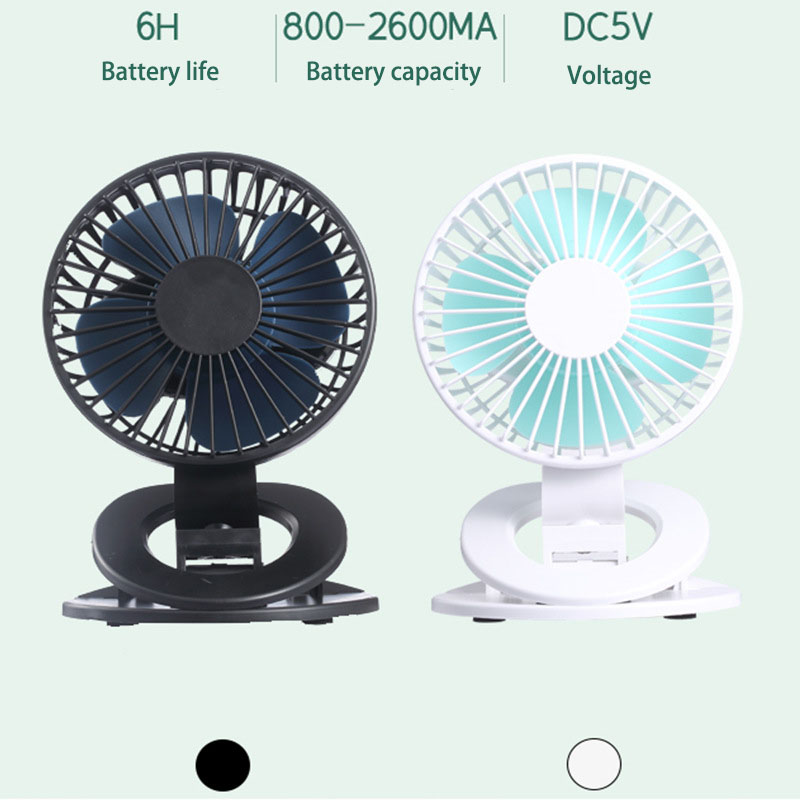 The New Clip Fan Mini Desktop USB Small Fan Dormitory Charging Car Home Gift Fan - Image 2