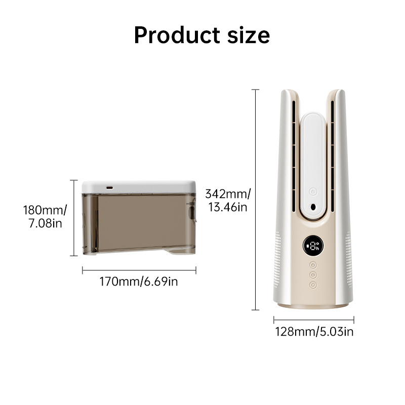 2025 NEW Portable Tower Fan – 6 Speeds, Mist Bladeless, for Bedroom/Living Room/Office - Image 15