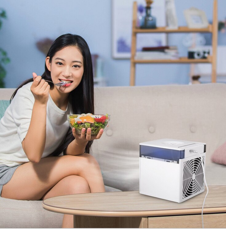Mini Air Conditioner Air Cooler Fan 7 Colors Light USB Portable Air Conditioner Sterilization isinfection Air Cooling Fan - Image 6