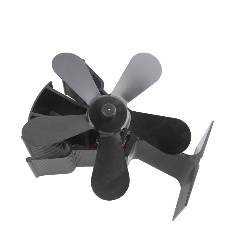 Thermal Power Fan Four Blade Wood Burning Stove Fan Ecological Fireplace Fan Wood Fireplace Thermal Fan/Fan Thermometer - Image 3