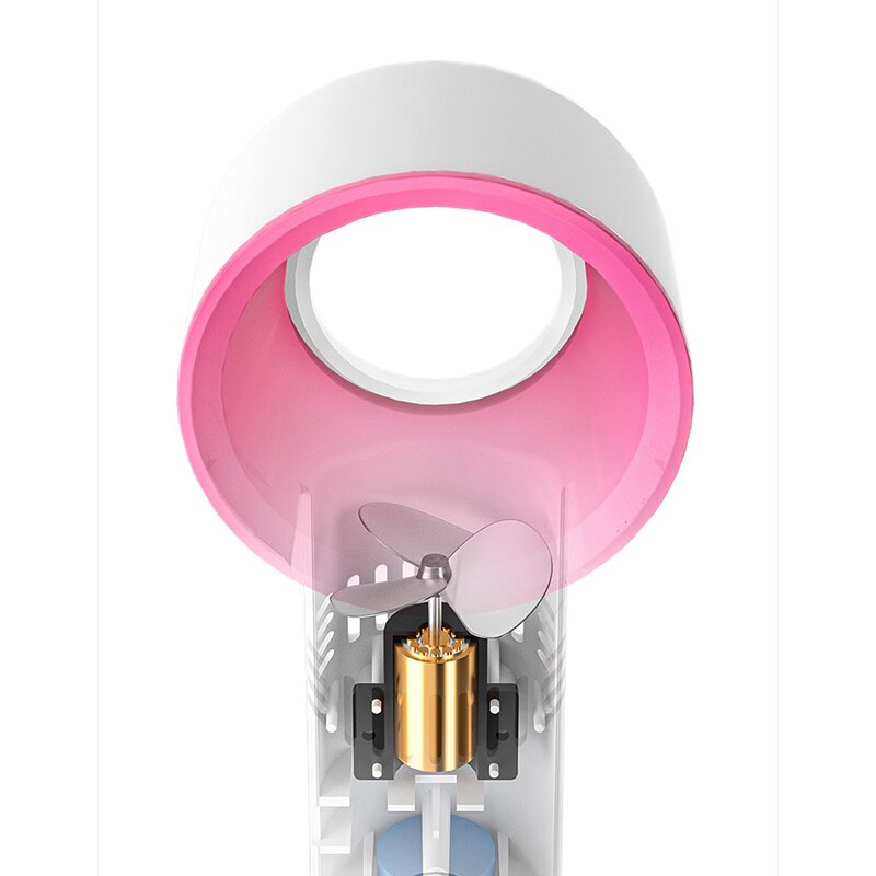 Mini Portable Fan USB Rech Mini Portable Fan USB Rechargeable Night Light Cooling Handheld Fan Three Speed - Image 6