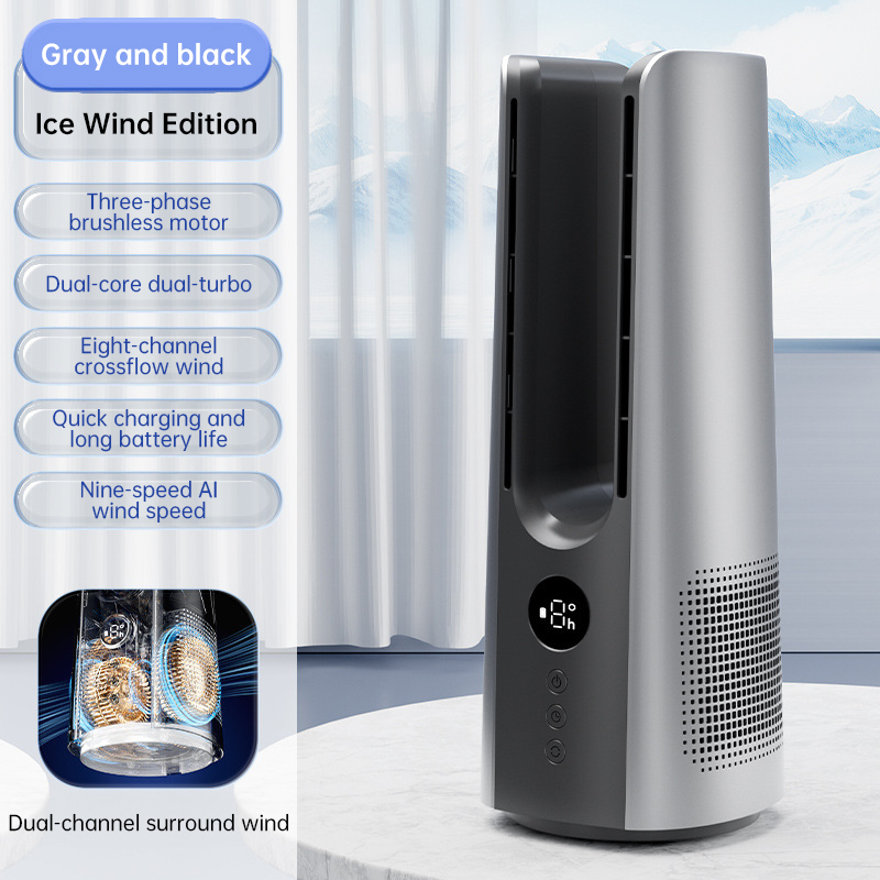 2025 NEW Portable Tower Fan – 6 Speeds, Mist Bladeless, for Bedroom/Living Room/Office - Image 8