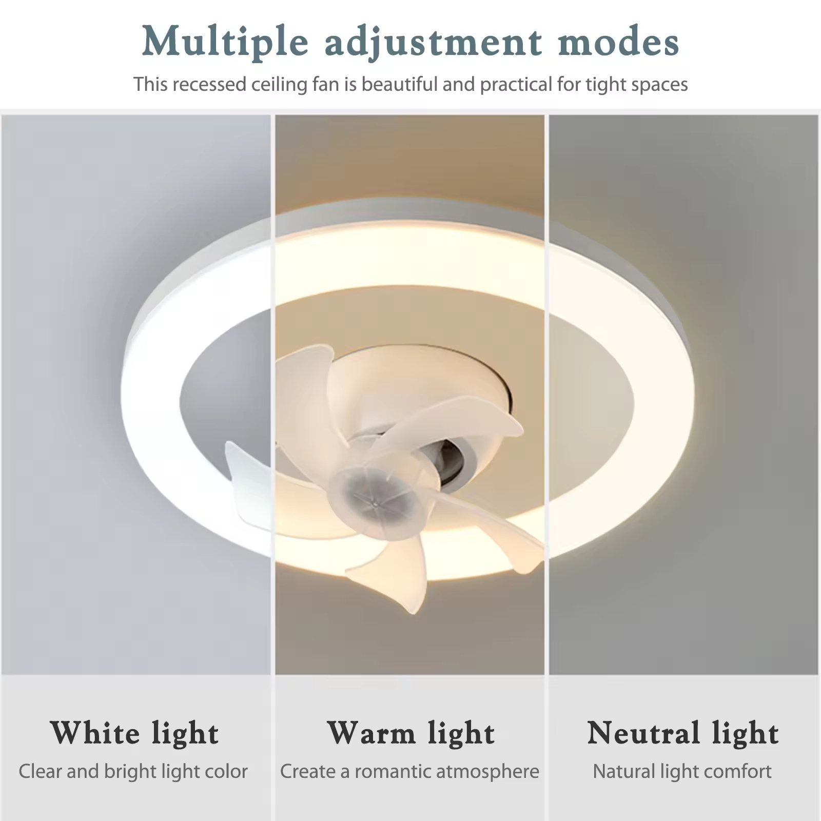 360 Rotating 48W Ceiling Fan E27 With Led Light And Remote Control 360 Rotation Cooling Electric fan Lamp Chandelier For Room Home Decor - Image 6