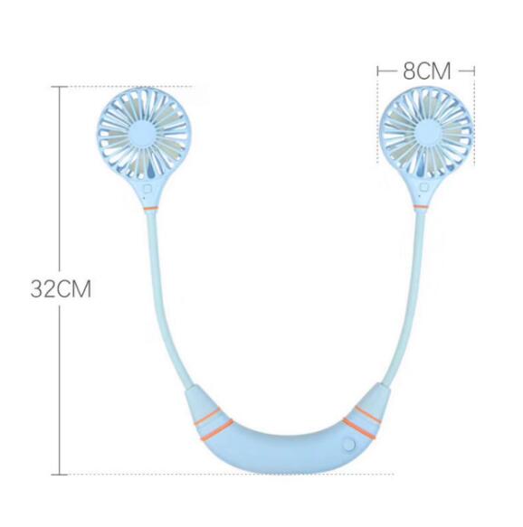 Rechargeable Hands-Free Neck Hanging Sports 3 Gears Fan Wearable Portable USB Flexible Rechargeable Neckband Mini Desk Fan Air - Image 9