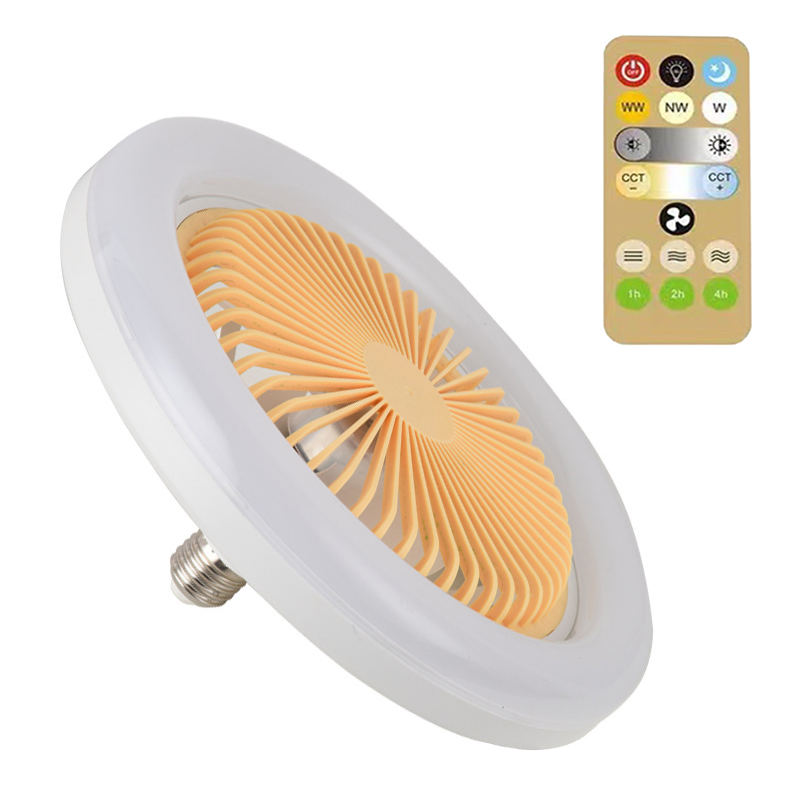 30W Silent 3 Speeds Ceiling Fan with Remote Control with Lighting Lamp E27 Converter Base for Bedroom Living Home - Image 7