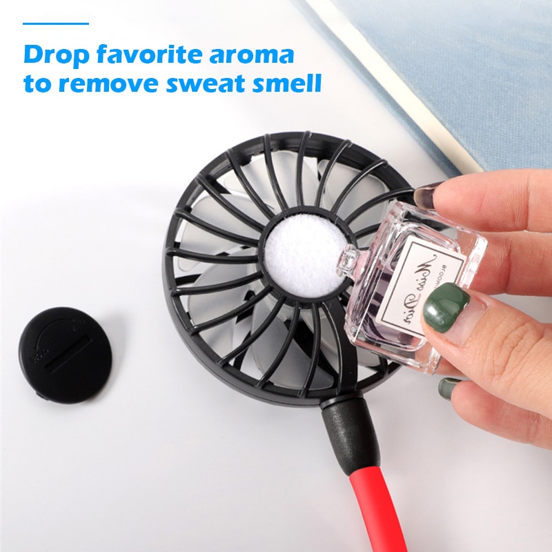2000 mAre USB Portable Fan Hands-free Neck Fan Hanging Charging Mini Portable Sports Fans 3 gears Usb Air Conditioner - Image 4