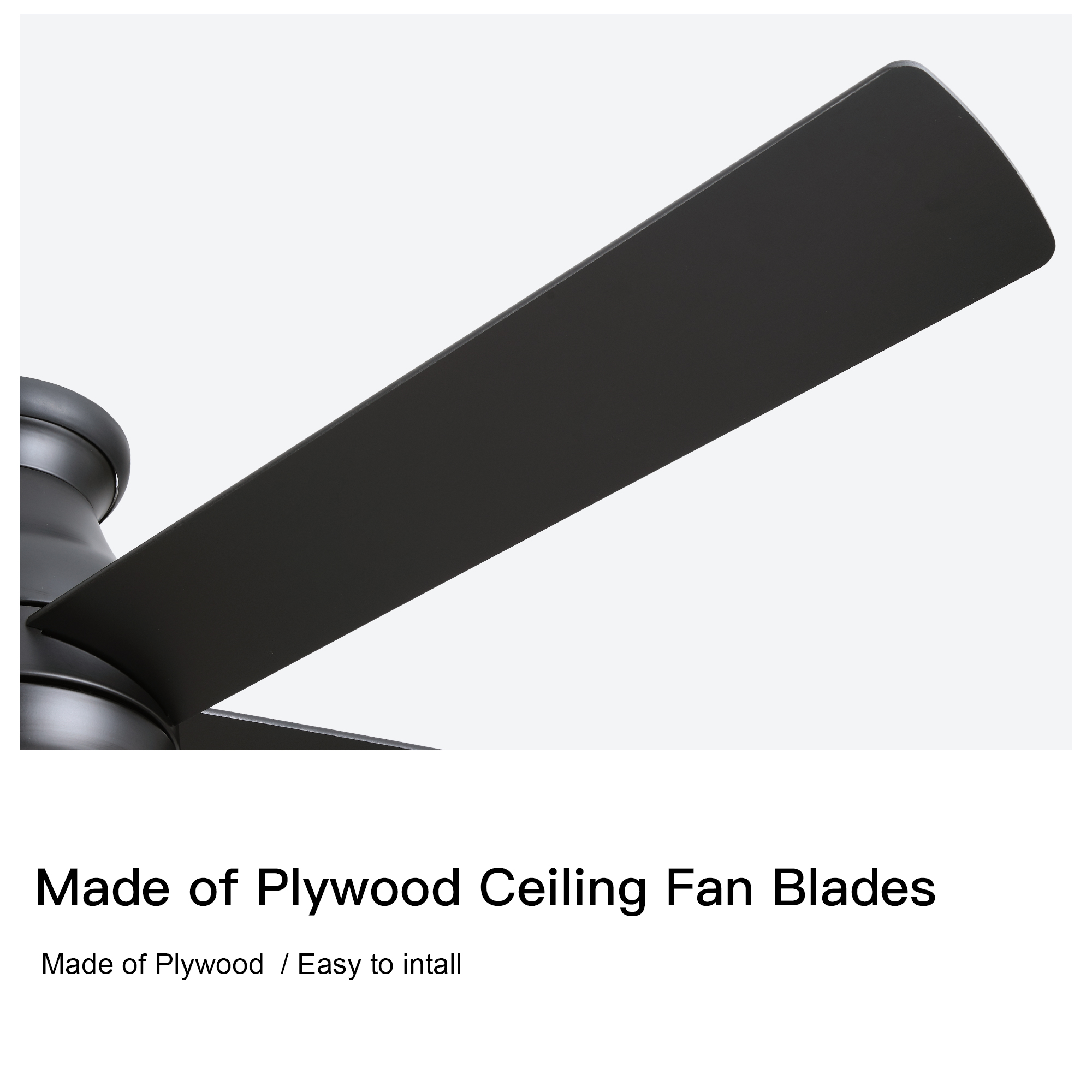 52" Low Profile Ceiling Fan with Lights - Image 9