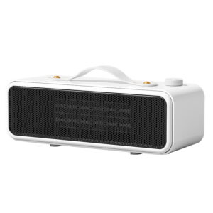 Desktop Heater Compact Quiet Electric Warm Air Fan for Home and Office Use Low Power Consumption Energy Efficient Small Size Silent Operation