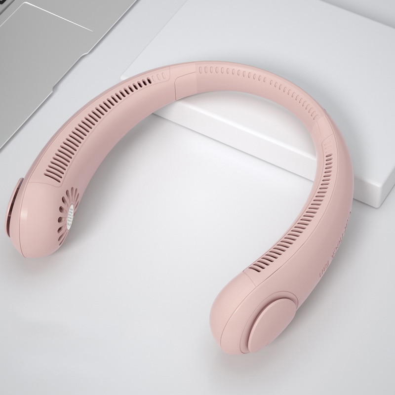 New Xiaomi Mini Neck Fan Portable Wireless Bladeless Fan USB Rechargeable Leafless Fans Air Cooler Cooling Wearable Neckband Fan - Image 7