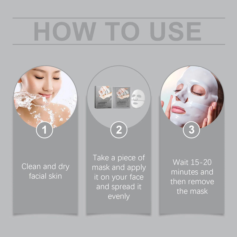 Bio Collagen True Deep Mask, Collagen Mask Overnight, Facial Care Collagen Mask Moisturizing Anti-Aging Mask - Image 5