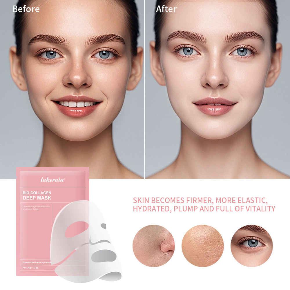 Cross-border Lakerain Collagen Facial Masks Set Face Hydrating Tight To Brighten Hydrogel Mask At Night - Image 3